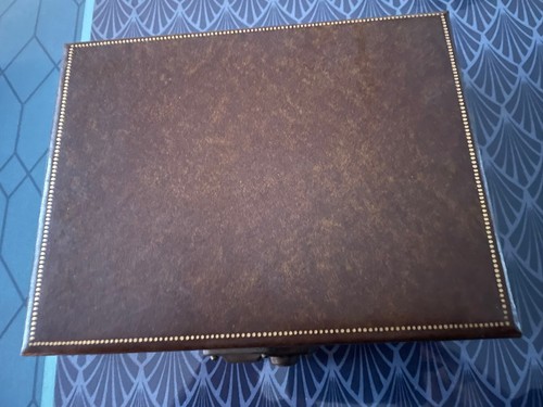 Boîte bijoux cuir - bijoux, marron