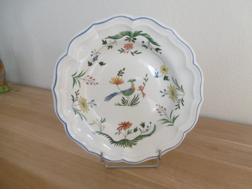Plat creux faience gien - creux, decor