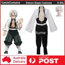 Anime Demon Slayer Kimetsu no Yaiba Shinazugawa Sanemi Cosplay Costume Uniform