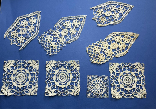 Dentelle ancienne aux fuseaux - aux,