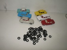 D08, DINKY X 30 striped tires for 500 series, ami 6, simca, opel REKORD,. 14 / 7