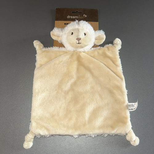 Doudou plat mouton beige - doudou, blanc