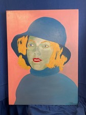 Grand portrait sur toile et