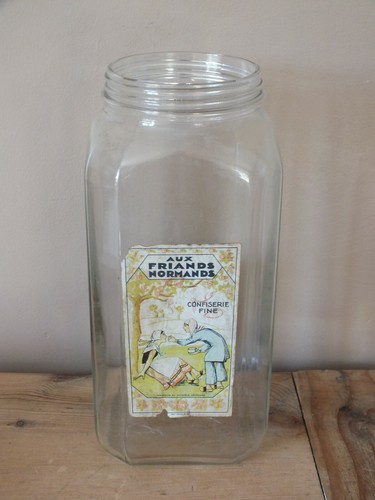 Ancien bocal bonbons aux - ancien,