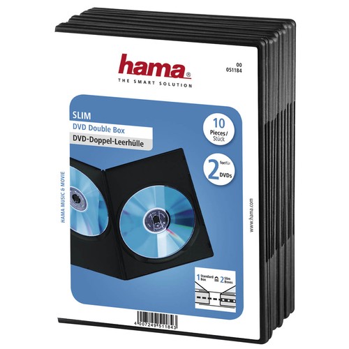 Boitiers dvd slim double - boitiers,