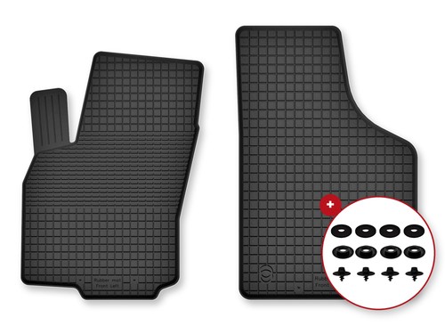 Tapis avant caoutchouc - , bac