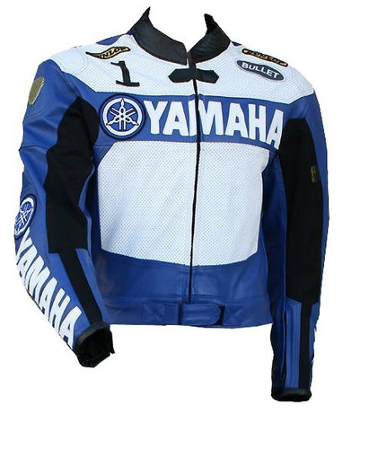 Yamaha veste motard cuir - yamaha,