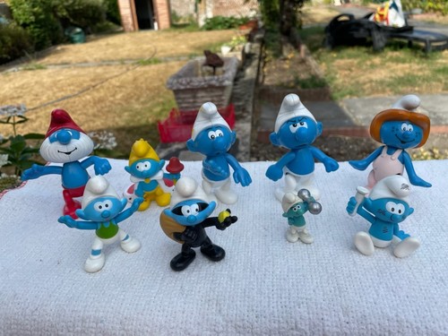 Lot figurines schtroumpfs - de, 9