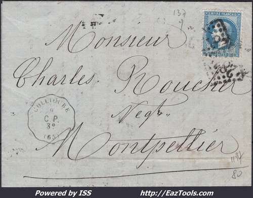 France 29b sur lettre - france, n°29b