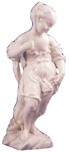 Figurine dame porcelaine - figurine, en