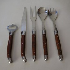 N23.508 Laguiole France 5 cutlery knife spoons fork metal decapsulator