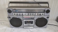 National RX-5150 Large Boombox AM/FM Radio Cassette Recorder Showa Retro Japan 
