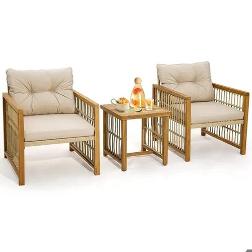 Salon jardin rotin jaune - de,
