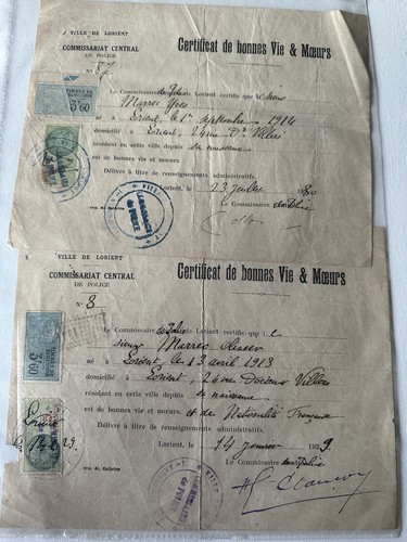 Rare lot certificats de - rare, 2