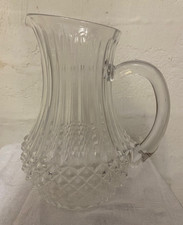 CARAFE DE TABLE EN CRISTAL DURAND  MODELE LONGCHAMP POINTES DE DIAMANT