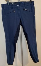 Pikeur Women's Blue Full Seat Grip Riding Pants Size 44 EquestrianBreeches