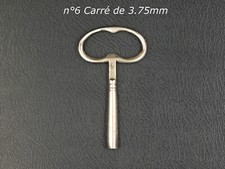Antique Clock Key Pendulum Key, Ox Eye, No. 6 Square 3.75mm