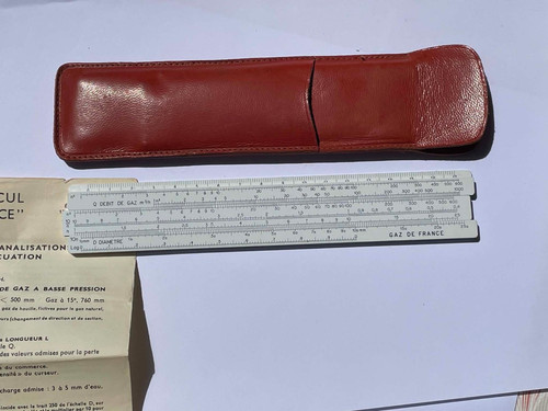 Ancienne regle calcul gaz - ",