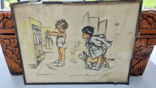 Dessin germaine bouret 1935 - dessin,