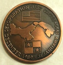 82nd Airborne Division Operation JUST CAUSE Panama Army Challenge Coin