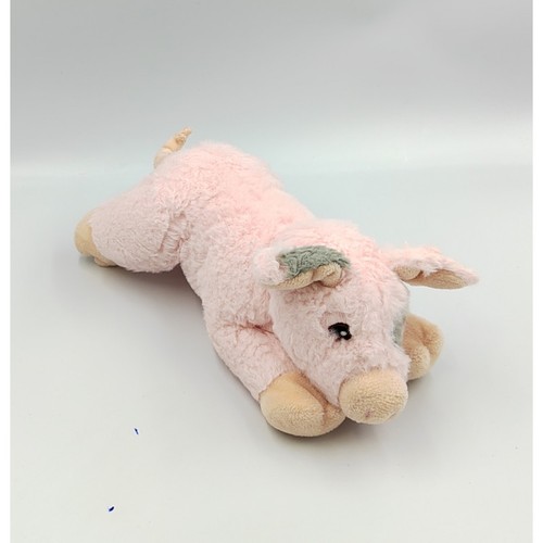 Doudou peluche cochon rose