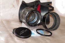 REMARQUABLE objectif M42 85mm f1,9 TAKUMAR bouchons-filtre-étui-pare-soleil TBE