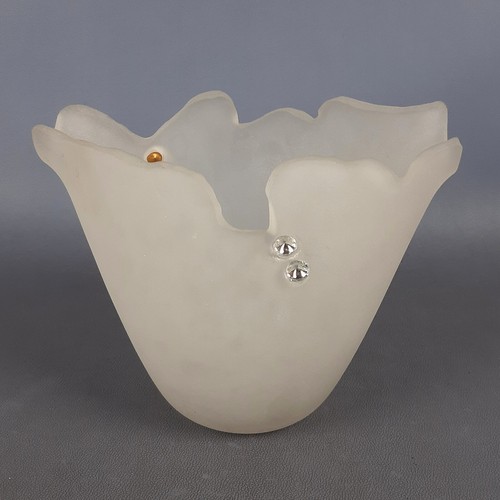 Vase verre opalin rosenthal - en,