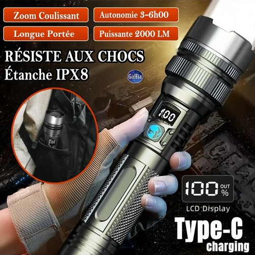 Lampe torche puissante - puissante, avec