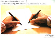 Advertising 0822 1987 S.T Dupont Fountain Pen Lacquer Version China