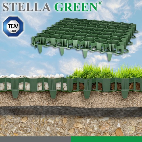 Grille gazon 50x50x4cm vert - gazon,