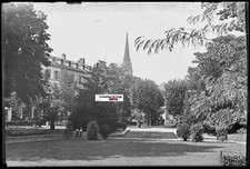 Mulhouse children's park, antique photo glass plate, black & white negative 10x15 cm