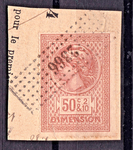 Timbre fiscal france - timbre, dimension