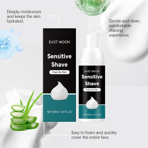 Mousse raser pour - la, peau
