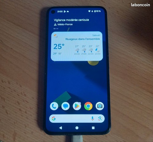 Smartphone google pixel - 5, noir