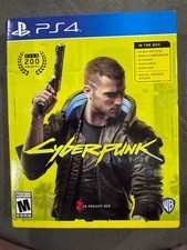 Cyberpunk 2077 (Sony PlayStation 4, 2020) PS4 Tested - 2 Discs + Extras