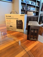 QNAP TS-219P 2-Bay All-In-One NAS Server , Original Box And Keys