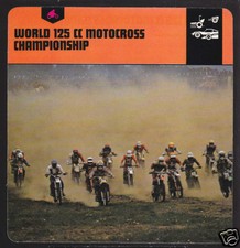 WORLD 125cc MOTOCROSS CHAMPIONSHIP Motorcycle CARD 1978