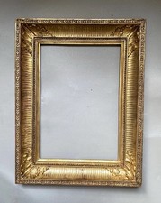 Cadre ancien doré À Canaux
