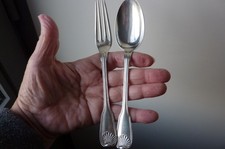 Couvert en argent massif poinçon a la Minerve