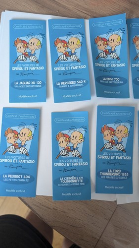 Lot certificats - 9,
