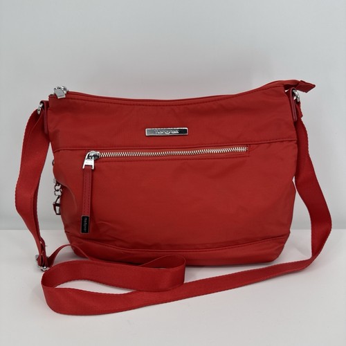 Hedgren red nylon shoulder - red,