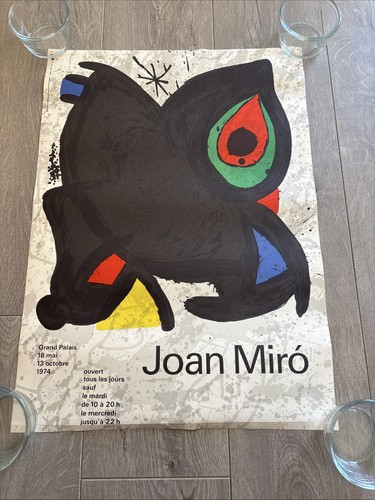 Affiche miro paris 1974 - ,