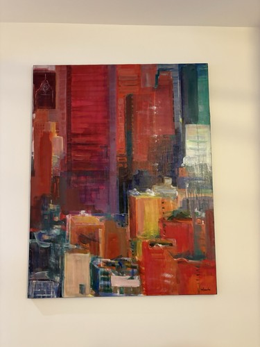 Peinture abstraite sur new - ,