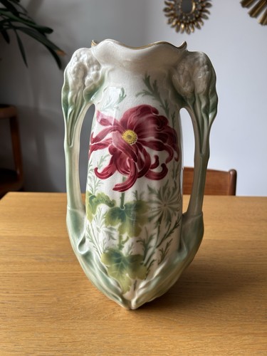 Grand vase faïence barbotine - grand,
