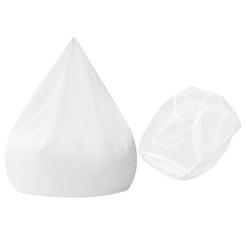 Housse pouf blanche de - 1,