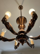 Lustre Ancien En Cuivre Ou