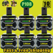 2x 5.0Ah pour batterie Ryobi 18V Lithium One Plus RB18L50 P108 RB18L40 8.0AH FR
