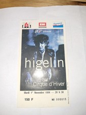 Ticket De Concert Higelin 1994