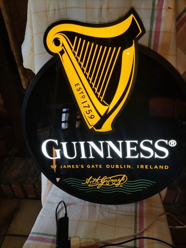 Enseigne lumineuse guinness - lumineuse,