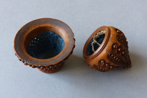 Boite oeuf bois corozo - en,